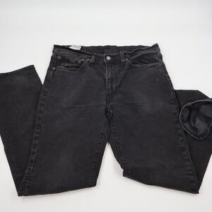 Levi's Premium Jeans Mens 34x34 Black Straight Leg Denim Big "E" Red Tab 511
